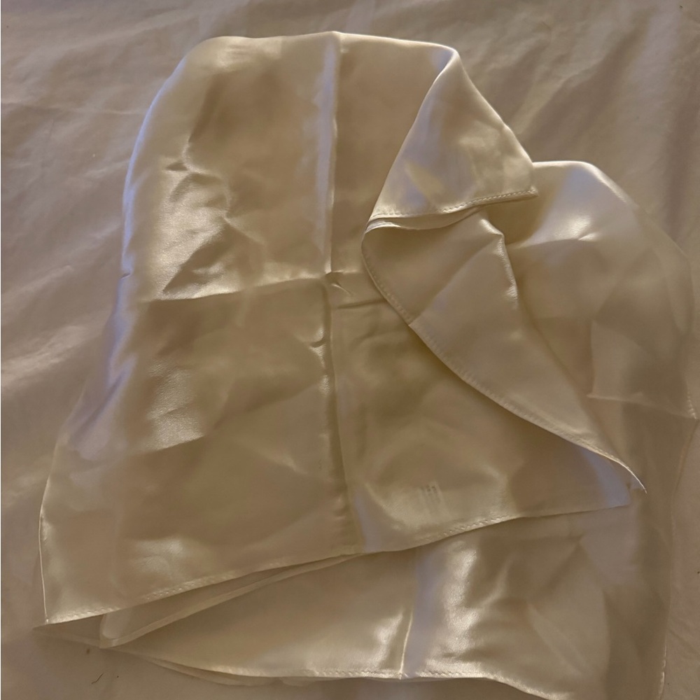 Satin Scarf / Headwrap in Ivory Cream